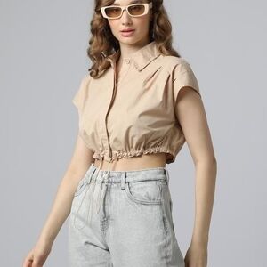 Y2K Free Girl Cropped Shirt